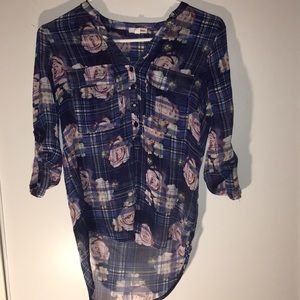 Blue floral shirt from Bongo